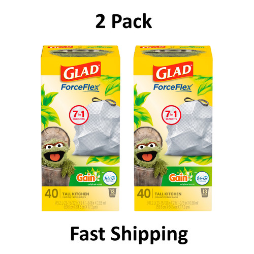 Glad forceflex gallon tall - gallon,