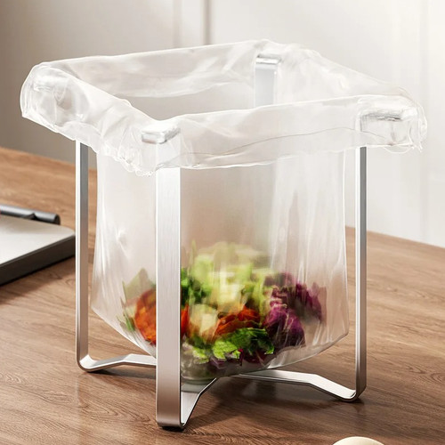 Stainless steel foldable trash - foldable,