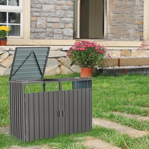 Garbage bin shed stores - garbage,